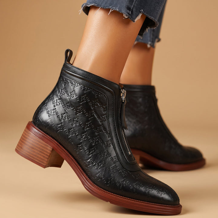 Alice | Woven Leather Boots