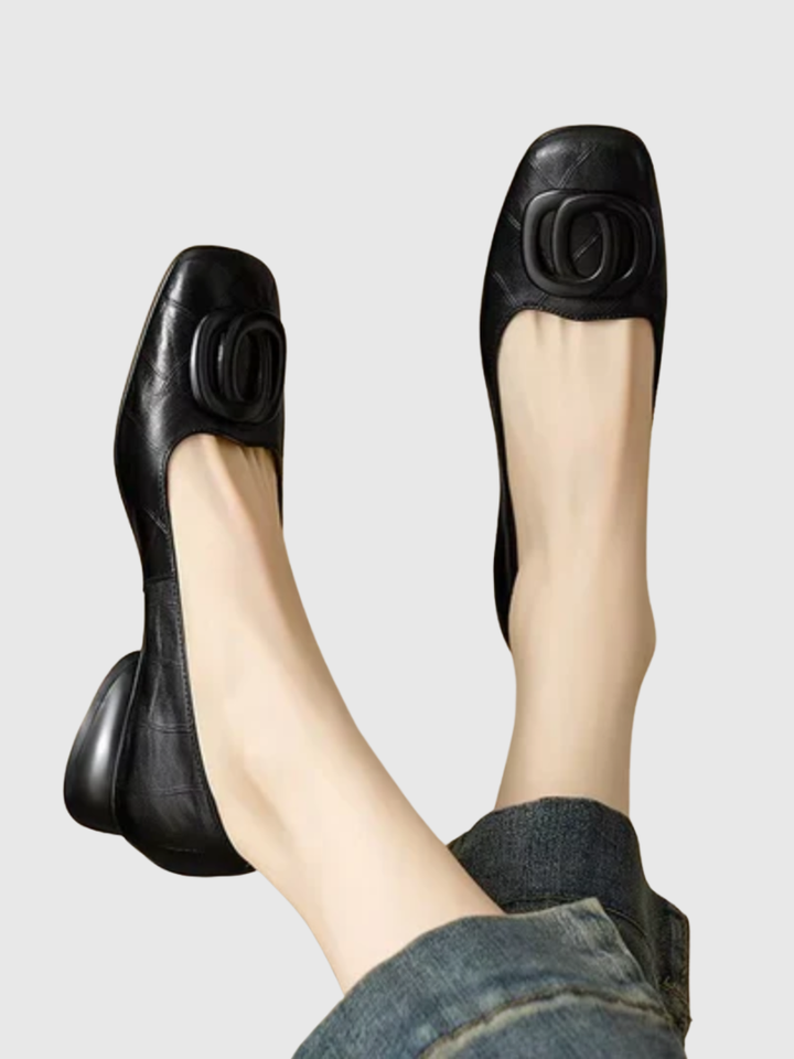 Odette | Leather Flats