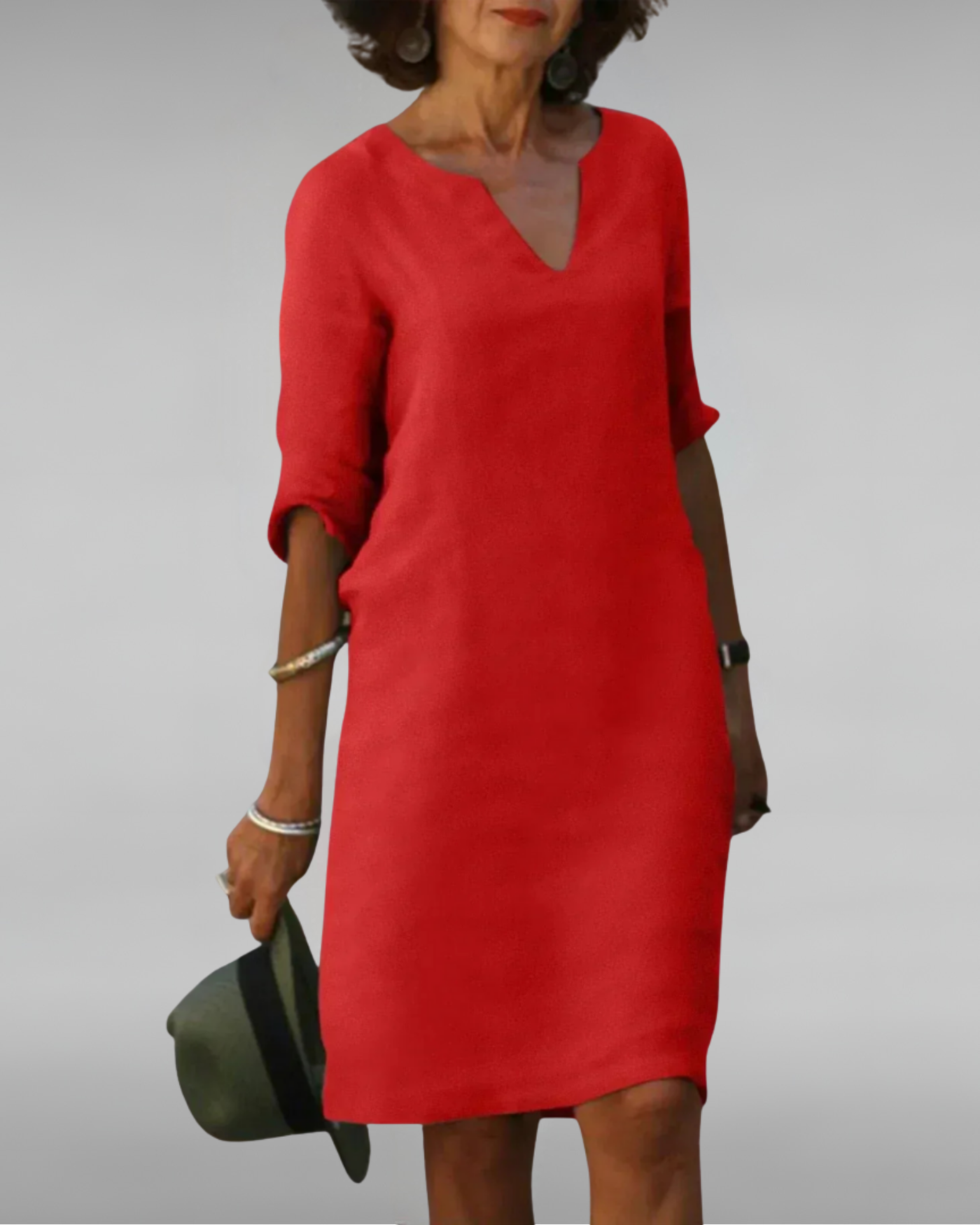 Lynda | Timeless V-Neck Dress