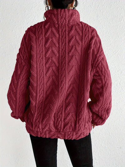 Alice | Fluffy Zip Sweater